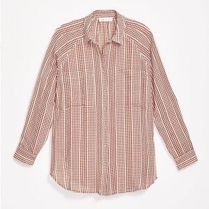 NWT L&G Gingham Pocket Tunic Shirt